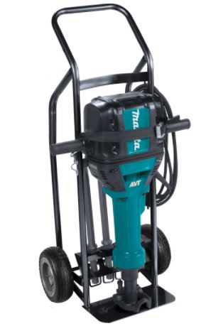 70 lb. Advanced AVT Breaker Hammer, 1-1/8" Hex, 4-piece steel set, premium cart