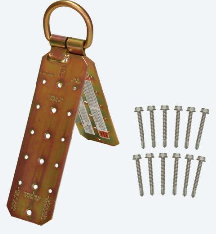 Anclaje de techo de cubierta metálica reutilizable con bisagras FT con tornillos