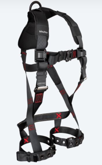 Arnés de cuerpo completo FT-Iron 1D estándar sin cinturón, ajuste de piernas con hebilla de lengüeta, talla L/XL