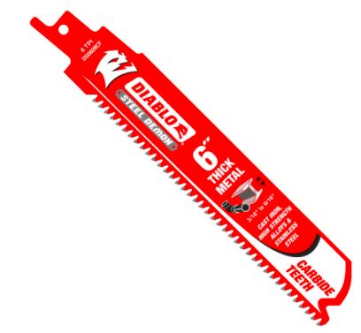 FD 6" 8 TPI Steel Demon Carbide Tipped Metal Cutting Reciprocating Blade (10-Pack)