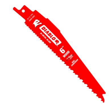 FD 6 in. 6/12 TPI Demo Demon Nail-Embedded Wood Cutting Reciprocating Saw Blade (5-Pack)