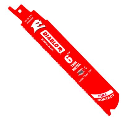 FD Steel Demon 6 in. Bi-Metal Recip Blade for Thin Metal (5-Pack)