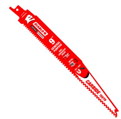 FD 9 in. 9 TPI Demo Demon Carbide General Purpose Reciprocating Saw Blade (3-Pack)