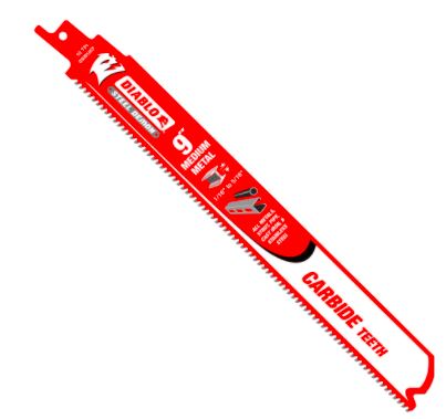 FD 9 in. 10 TPI Steel Demon Carbide Medium Metal Cutting Reciprocating Saw Blade (3-Pack)