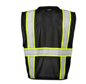 Chaleco C2 negro MLK sin ANSI L/XL