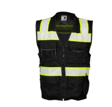 Chaleco utilitario MLK Blk C2 sin ANSI 2X