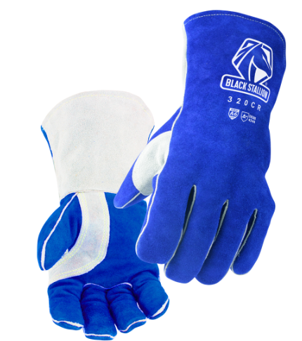 SIDE SPLIT COWHIDE A6 CUT RESISTANT HIGH QUALITY WELDING GLOVES, X-LARGE
