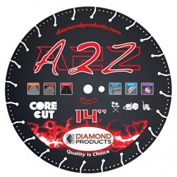Hojas especiales de alta velocidad unidas al vacío A2Z, 6” x 0,090 x 7/8”