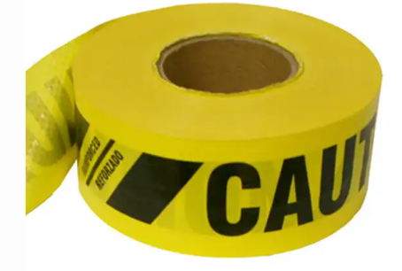 Cinta reforzada de precaución de 3" x 500'