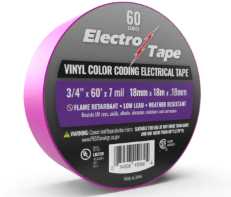 3/4" x 60' Purple Electrical Tape