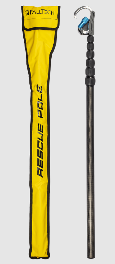 Adjustable-reach Carbon Fiber Rescue Pole with Carabiner