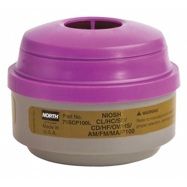 Defender Multi-Purpose Cartridge/Filter, Olive/Magenta, used with 5500/7700 Half Masks, 5400/7600 Full Facepieces