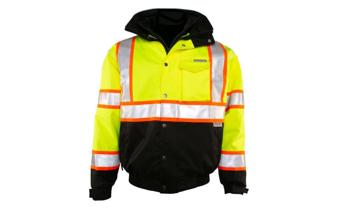 MLK Lime Green C3 Bomber Jacket; BAGGED; XL