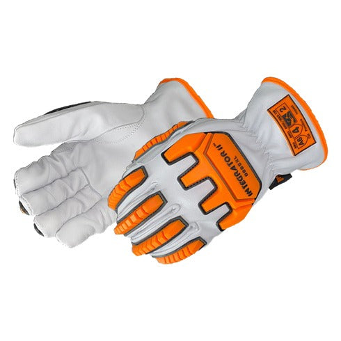 Premium Grain Goatskin Leather Glove; Cut A6; Impact Level 2; Puncture Level 4; Large