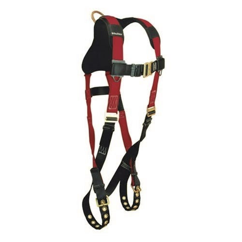 Arnés de cuerpo completo Tradesman Plus 1D estándar sin cinturón, ajuste de piernas con hebilla de lengüeta; L/XL