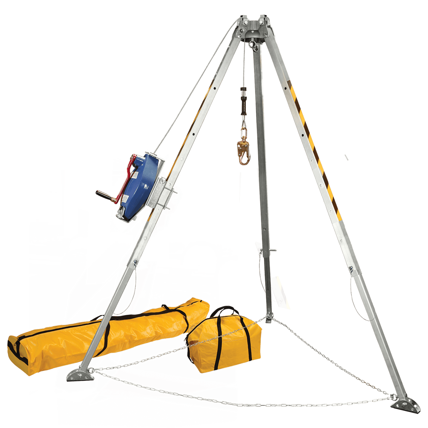 Kit de trípode FT 8' con SRL-R de 3 vías 7281 y bolsas de almacenamiento.