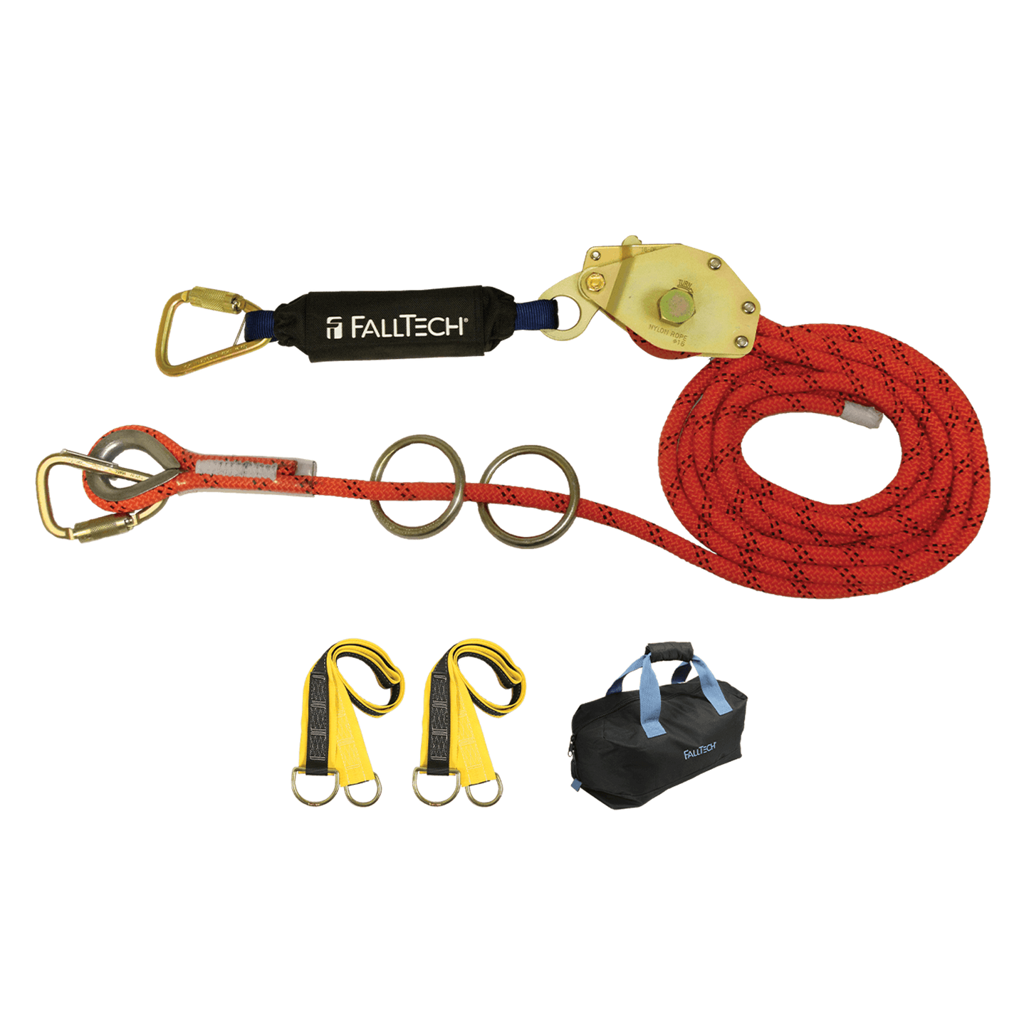 FT 60' Temp HLL Kit 2 Man Kernmantle w/Energy Absorber