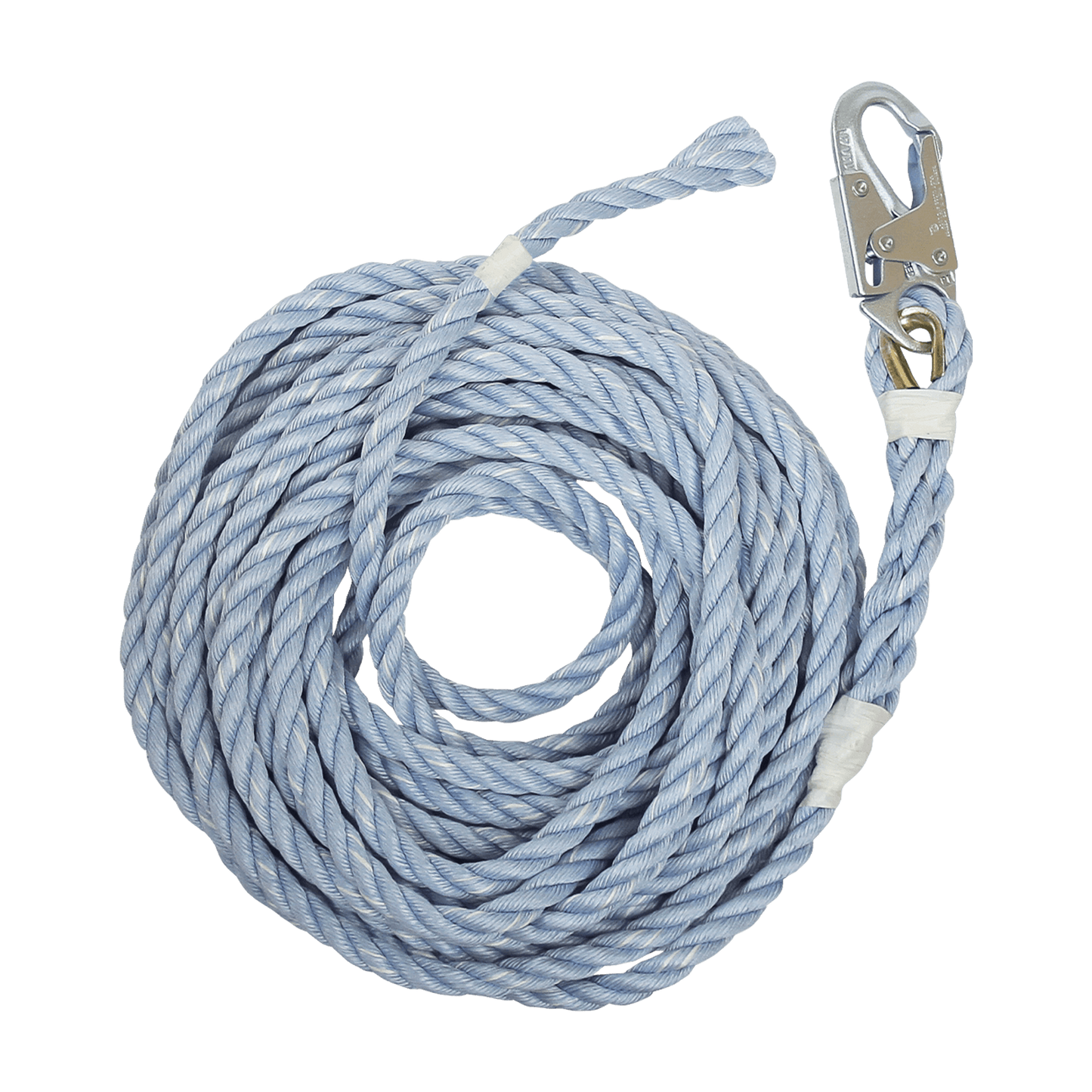 50' Construction-grade Vertical Lifeline with Back-spliced End