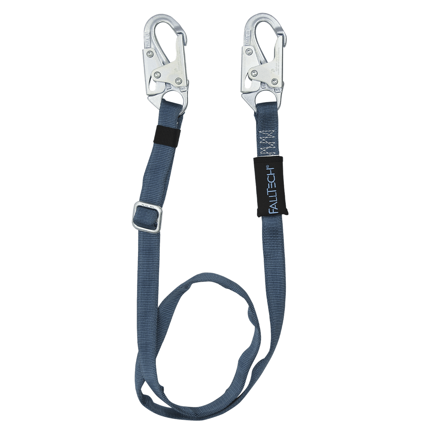 Adjustable Restraint Lanyard; Web, 6' to 10' with Snap Hooks