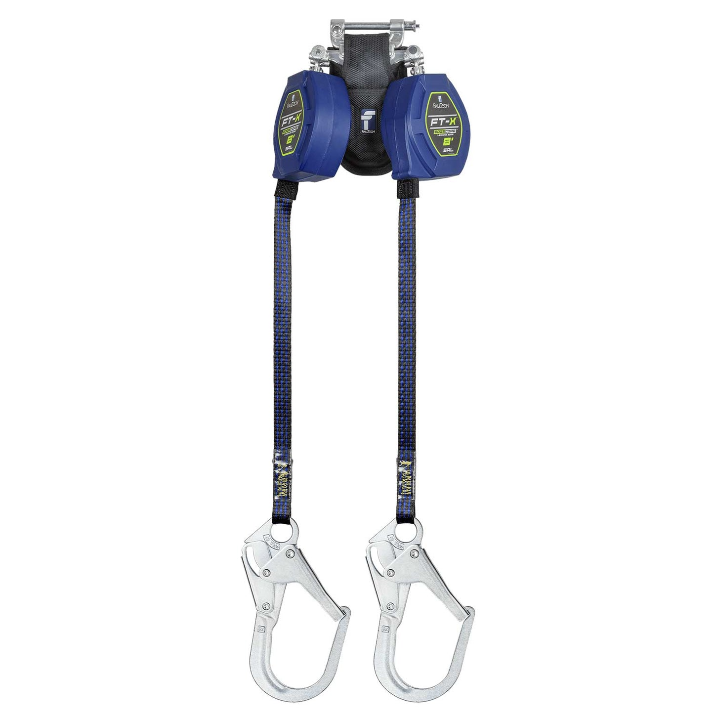 SRL personal de borde de ataque FT-X™ EdgeCore™ de clase 2 de 8', de dos patas con ganchos de acero corrugado