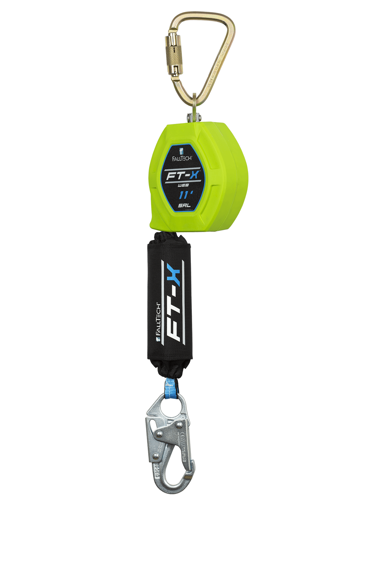 11' FT-X™ Web Class 1 SRL-P with Steel Snap Hook, Includes Steel Dorsal Connecting Carabiner