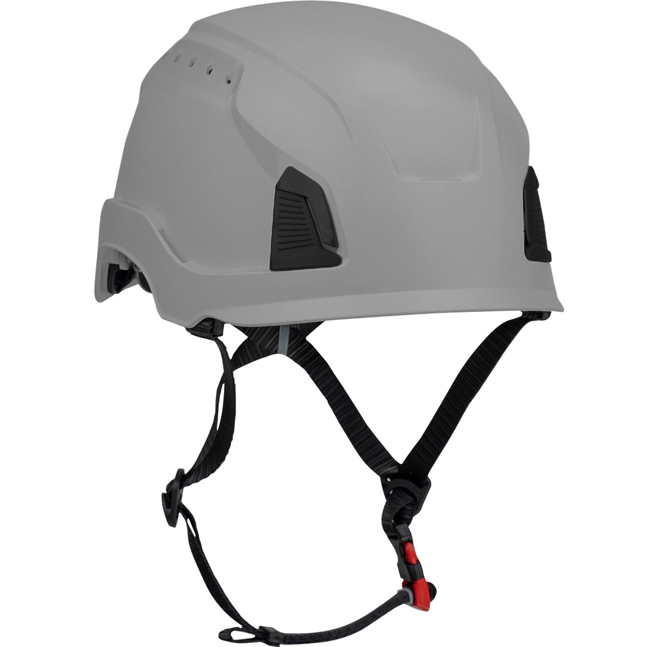 Casco de escalada industrial Traverse gris, ventilado y con tecnología Mips