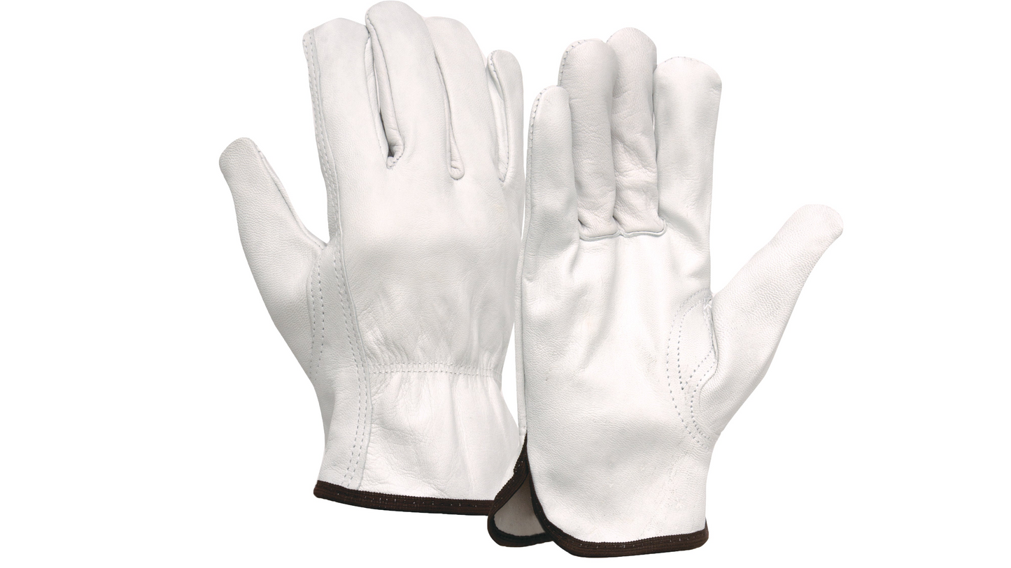 Grain Goatskin Leather Driver; XL