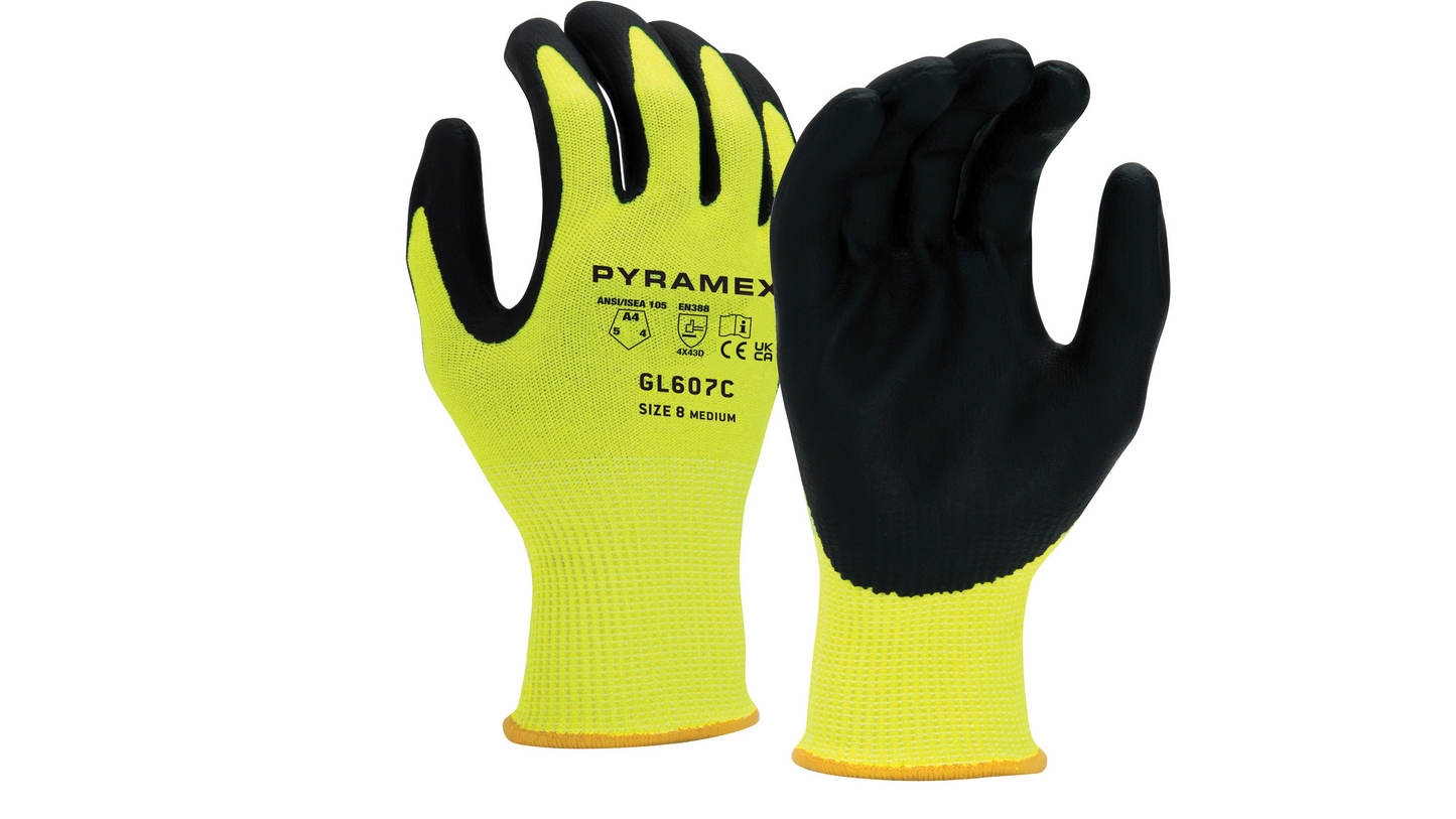 FoamNitrille 13g HPPE HiVis Lime A4 Cut - XL