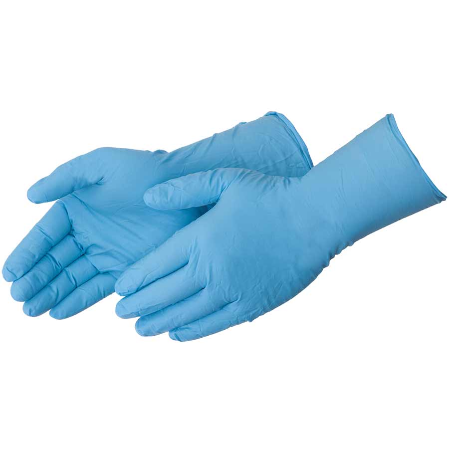Guantes desechables de nitrilo azul DuraSkin Premium 2XL