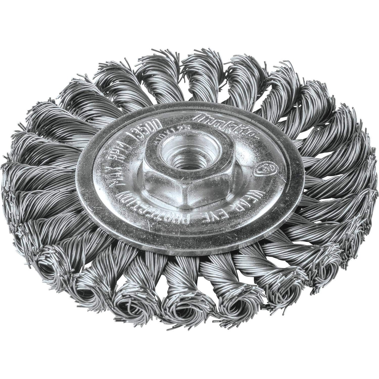 4" Knot Twist Wire Wheel, M10 x 1.25