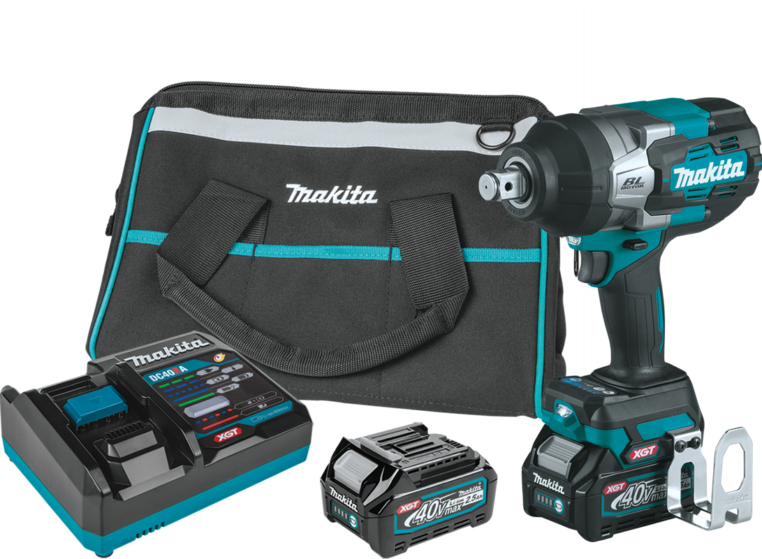 40V max XGT® Brushless Cordless 4‑Speed High‑Torque 3/4" Sq. Drive Impact Wrench Kit w/ Friction Ring Anvil (2.5Ah)