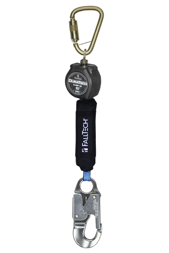 6' DuraTech® Mini Class 1 Personal SRL-P with Aluminum Snap Hook, Includes Steel Dorsal Connecting Carabiner