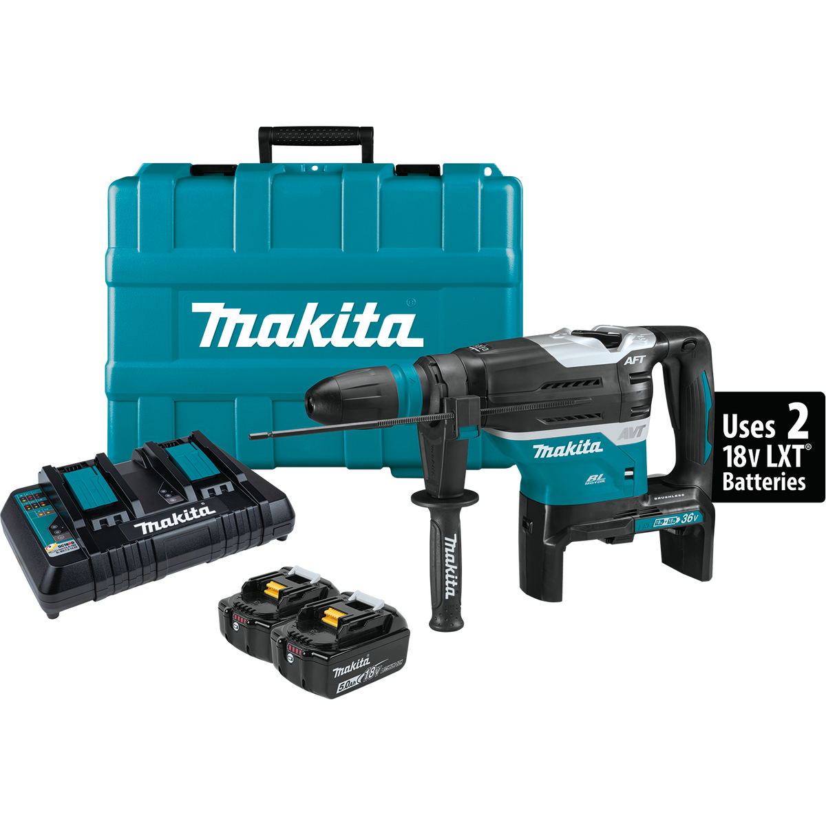 18V X2 (36V) LXT Lithium-Ion Brushless Cordless 1-9/16" Advanced AVT Rotary Hammer Kit