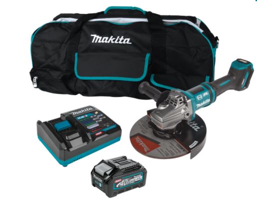 Kit de amoladora angular inalámbrica XGT® de 7"/9" con interruptor de paleta, 40 V máx., sin escobillas, con freno eléctrico y compatible con AWS® (4,0 Ah)
