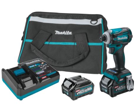 Kit de atornillador de impacto XGT sin escobillas de 4 velocidades y 40 V máx. (2,5 Ah)