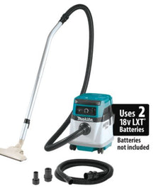 Extractor/aspirador de polvo seco con filtro HEPA de 4 galones y 36 V (18 V x 2), con cable, solo herramienta