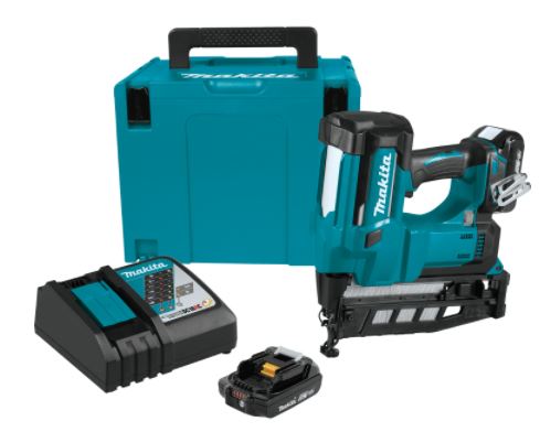 Kit de clavadora recta inalámbrica de 2-1/2" LXT® de iones de litio de 18 V, calibre 16 (2,0 Ah)