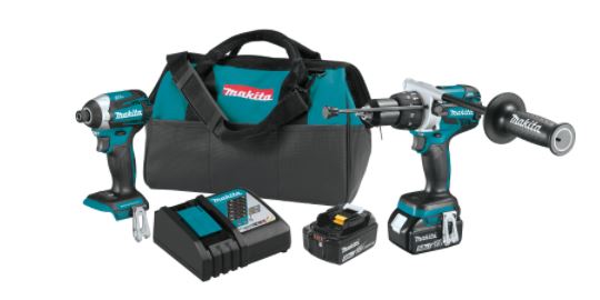 Kit combinado de 2 baterías inalámbricas LXT de 18 V sin escobillas, XPH07Z, XDT14Z, bolsa (5,0 Ah)