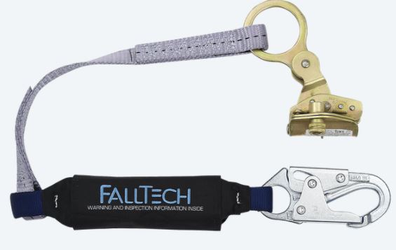 FT Rope Grab w/Shock Absorbing 18" Lanyard w/Steel Snap Hook