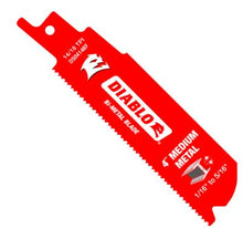 Hoja de sierra recíproca Steel Demon de 4 pulgadas y 14/18 dientes por pulgada (paquete de 5)