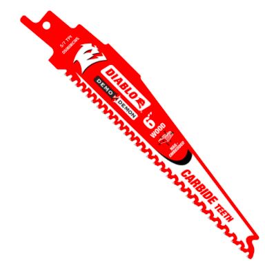 FD 6 in. 6/9 TPI Demo Demon Carbide Tipped Nail- Embedded Wood Reciprocating Saw Blade (3-Pack)