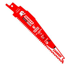 Hoja de sierra recíproca de carburo Demon Demo de 6 pulgadas y 9 dientes por pulgada, para uso general (paquete de 3)