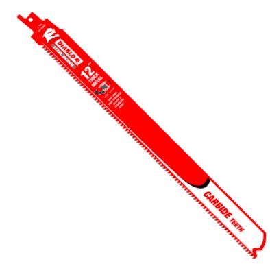 Hojas recíprocas de carburo de 12 pulgadas para corte de metal grueso, paquete de 10