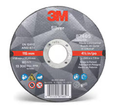 3M Silver Cut-Off Wheel, 87465, T1, 4.5 in x .045 in x 7/8 in
