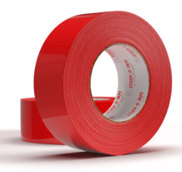 Cinta roja estuco de 2'' (48 mm) x 60 yd 24 rollos por caja