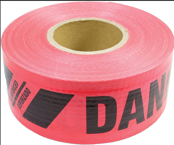3''x500' Danger Reinforced Tape