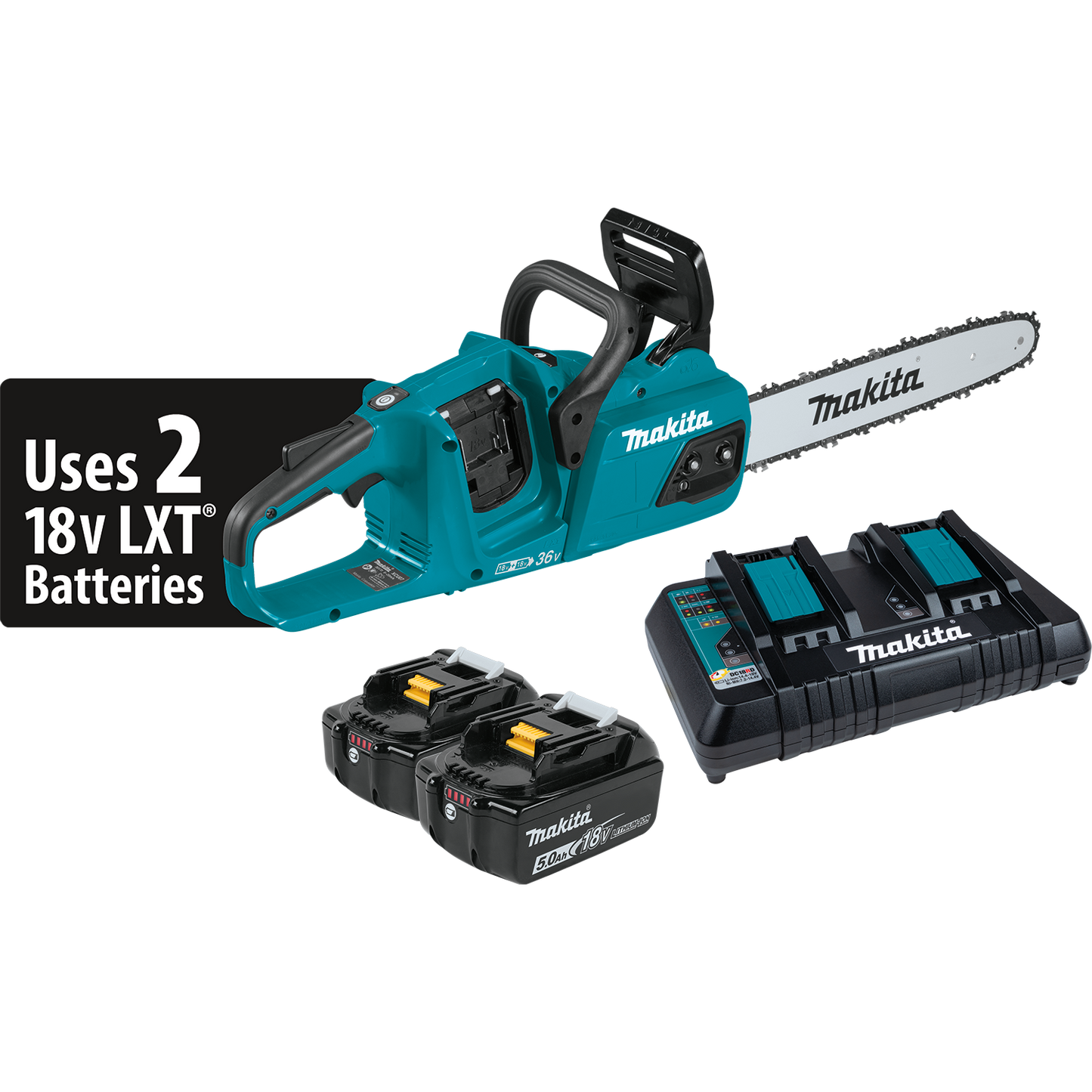Makita 18V x2 BL Chain Saw w/Bar nut Kit