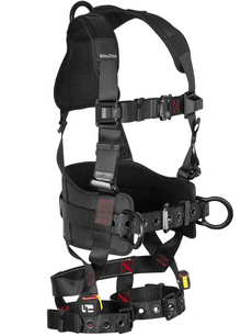 FT-Iron 3D Construction Belted Full Body Harness, Tongue Buckle Leg Adjustment 2X/3X