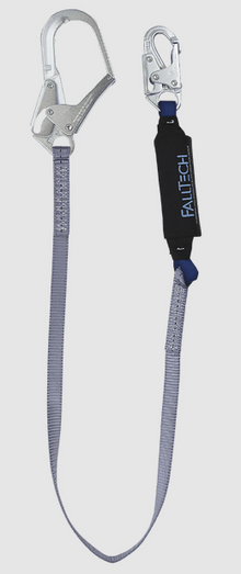 6' ViewPack Energy Absorbing Lanyard, Single-leg with Steel Connectors