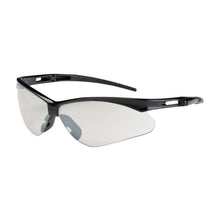 Gafas de seguridad semi al aire con marco negro, lentes I/O y revestimiento antirayaduras